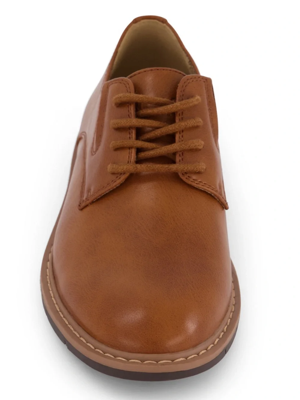 🤎 NWT//Kenneth Cole Boys Padded Inside Brown Lace-Up Dress Shoe/Sz 5 🤎